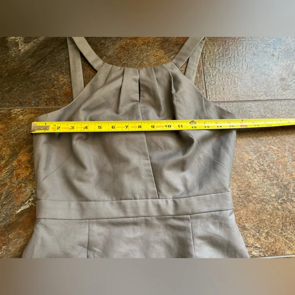 J. Crew gray 100% cotton sleeveless lined dress. Size 4